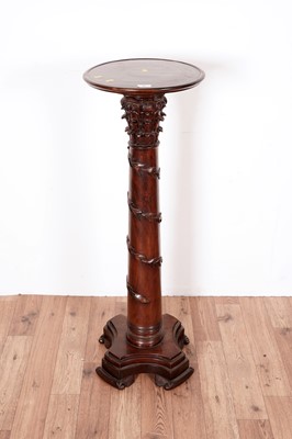 Lot 6 - A mahogany jardiniere stand
