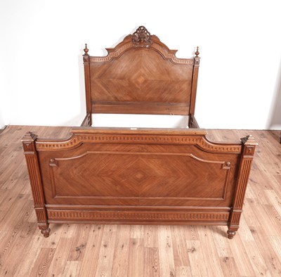 Lot 131 - An Louis XVI style walnut bed