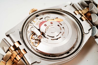 Lot 1049 - Rolex Oyster Perpetual Datejust: a gold and stainless steel cased automatic wristwatch