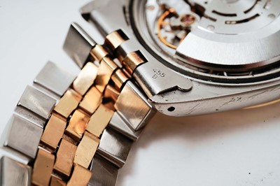 Lot 1049 - Rolex Oyster Perpetual Datejust: a gold and stainless steel cased automatic wristwatch