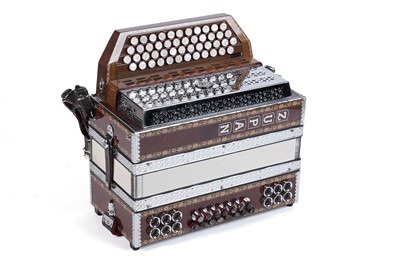 Lot 304 - Zupan Alpe Harmonika  IV D four-row button accordion