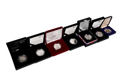 Lot 164 - The Royal Mint Queen Elizabeth II Royal Commemorative £5 pounds silver proof coins