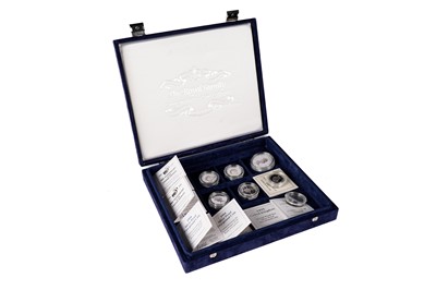 Lot 116 - Royal Mint - seven silver proof two-pound coins