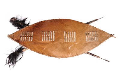 Lot 887 - A 19th Century Zulu shield and spears