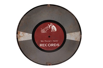 Lot 165 - A HMV Records enamel advertising sign