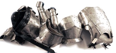 Lot 26 - An articulated and rivetted suit of armour