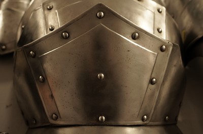 Lot 26 - An articulated and rivetted suit of armour