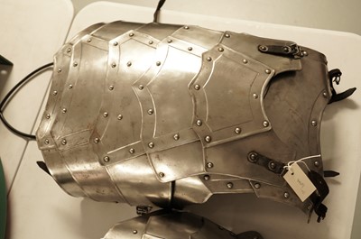 Lot 26 - An articulated and rivetted suit of armour