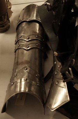 Lot 26 - An articulated and rivetted suit of armour