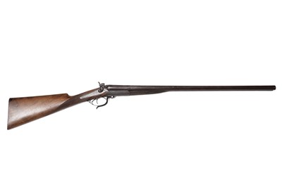 Lot 518 - A 19th Century double barrel breech loading pin-fire shotgun by Trulock & Harriss