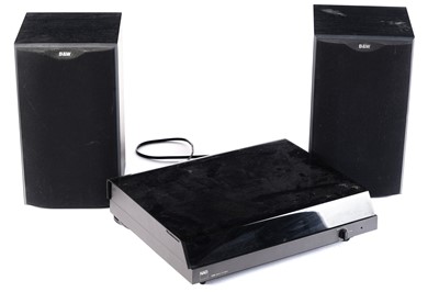 Lot 485 - NAD record deck and a pair of Bowers & Wilkins speakers