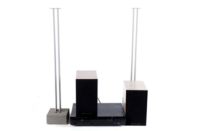 Lot 486 - A Marantz CD-63 player and a pair of M-S speakers