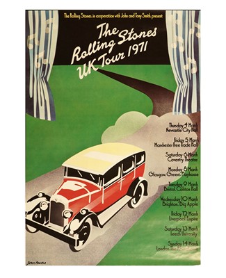 Lot 512 - A 1971 Rolling Stones UK tour poster