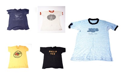 Lot 514 - 5 1970's Yes music tour T-Shirts
