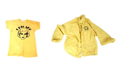 Lot 515 - A 1974 Yes tour t-shirt and raincoat