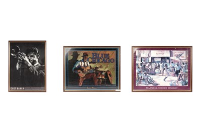 Lot 97 - A Chet Baker poster and two other music prints