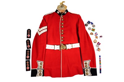 Lot 844 - The Second World War and later medal group and uniform