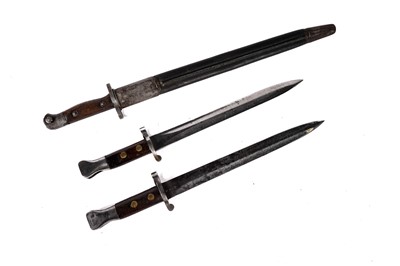 Lot 855 - Three British bayonets