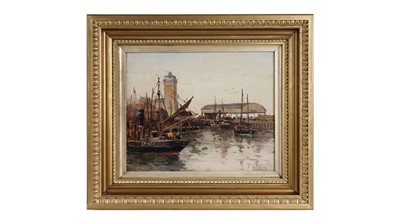 Lot 653 - John William Gilroy - North Sheilds Fish Quay | oil