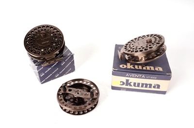 Lot 820 - Two Okuma Aventa VT 1002 fishing reels