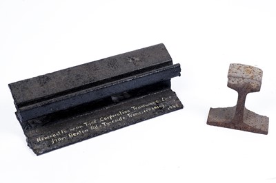 Lot 805 - Two cast iron track sections
