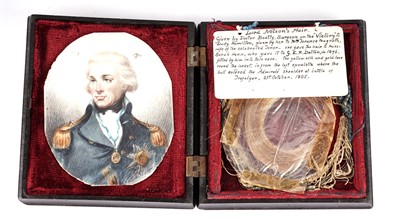 Lot 328 - Horatio Nelson, 1st Viscount Nelson: Lord Nelson's Hair