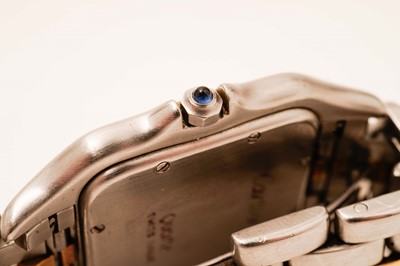 Lot 1058 - Cartier Panthere: a stainless steel cased quartz wristwatch