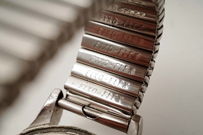 Lot 1018 - Omega British Military: A stainless steel cased manual wind wristwatch and medals