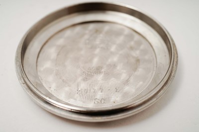 Lot 1018 - Omega British Military: A stainless steel cased manual wind wristwatch and medals