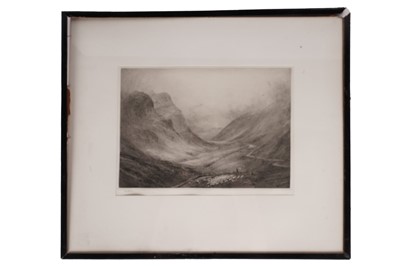 Lot 537 - William Lionel Wyllie -  Glencoe, Scotland | drypoint