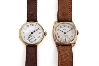Lot 462 - Wristwatches by Longines and Elco