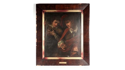 Lot 639 - Alexander Runciman - Honi Soit Qui Mal Y Pense | oil