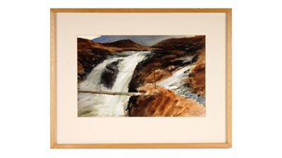 Lot 577 - John Peace - Footbridge Skye - watercolour