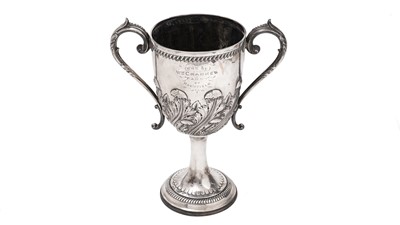 Lot 311 - A two handled trophy cup