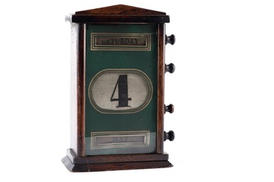 Lot 161 - An Edwardian desktop perpetual calendar