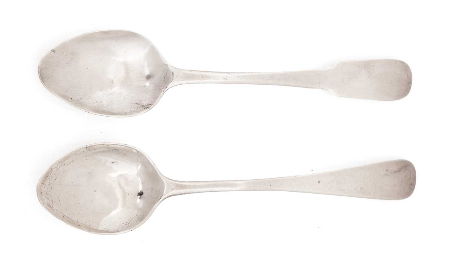 Lot 59 - Two teaspoons, both by James Yule, Dumfries