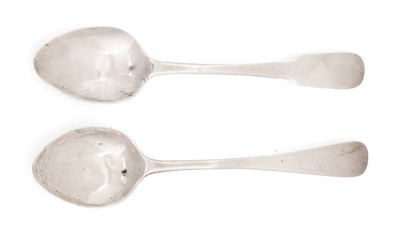 Lot 59 - Two teaspoons, both by James Yule, Dumfries