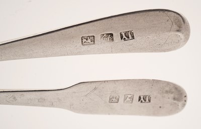 Lot 59 - Two teaspoons, both by James Yule, Dumfries