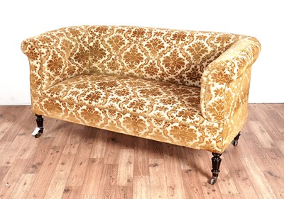 Lot 9 - An late Victorian button back sofa