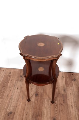 Lot 67 - A Victorian games table and an Edwardian occasional table