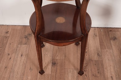 Lot 67 - A Victorian games table and an Edwardian occasional table
