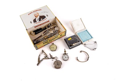 Lot 597 - A selection of pocket watches and wrist watches