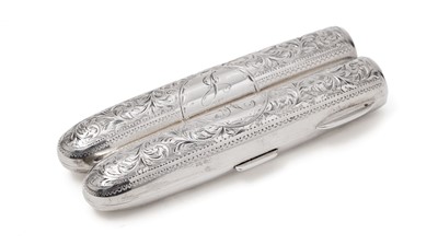 Lot 488 - A late Victorian cigar case