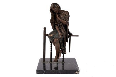 Lot 265 - A bronzed cast resin sculpture