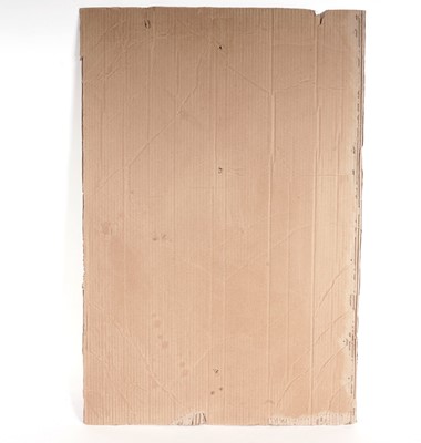 Lot 703 - BANKSY - "Grim Reaper" / WRONG WAR Anti-Iraq War Protest March Placard | spray paint on cardboard