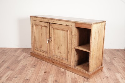 Lot 120 - A Victorian stripped pine dresser