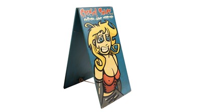 Lot 698 - BANKSY - Special Sauce, Custom Made Corsetry | hand-painted specially designed A-frame