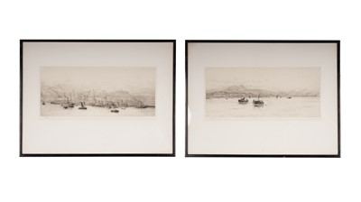 Lot 543 - William Lionel Wyllie - "Edinburgh from the Firth of Fourth" | drypoint