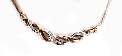 Lot 357 - A diamond necklace