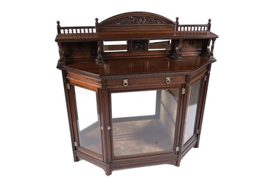 Lot 61 - A Victorian Aesthetic period oak credenza, stamped Gillow & Co